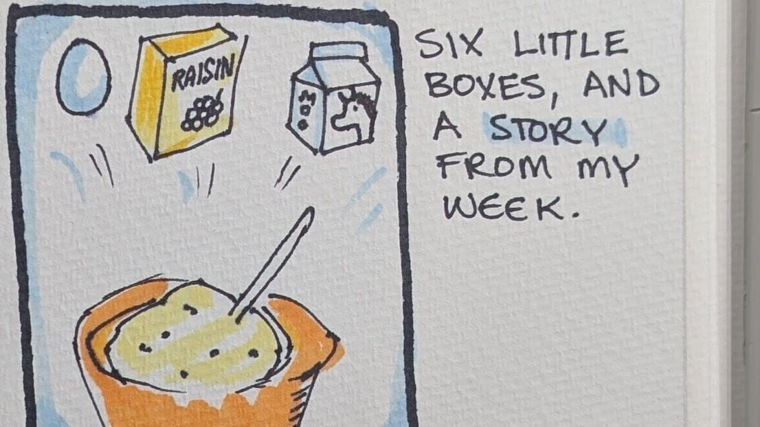 a comic about making scones