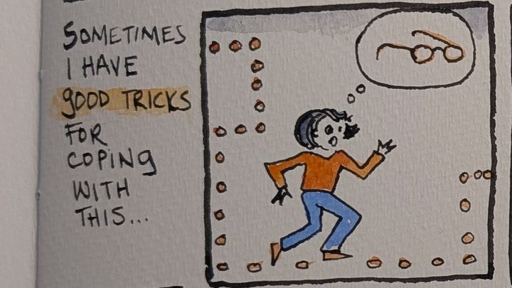 a comic about adhd and things disappearing