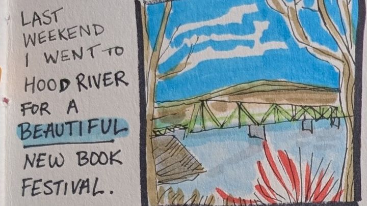 a comic about a book festival & a ramble about decaf