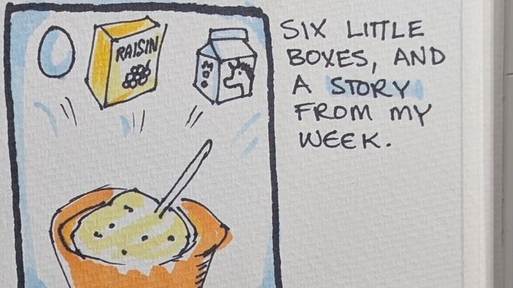 a comic about making scones