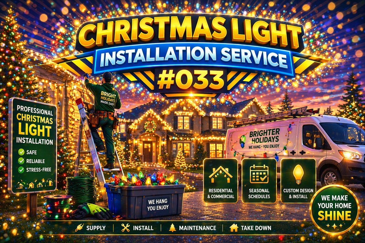 #033 Christmas Light Installation Service