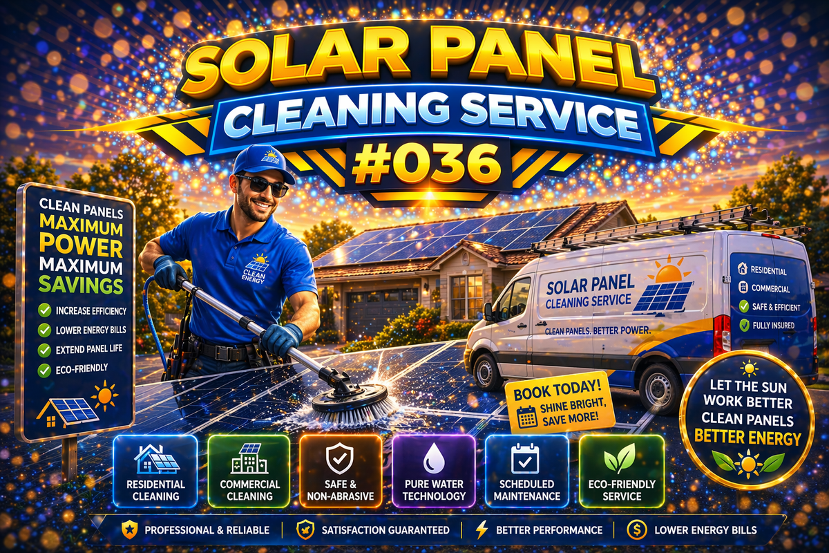 #036 Solar Panel Cleaning Service