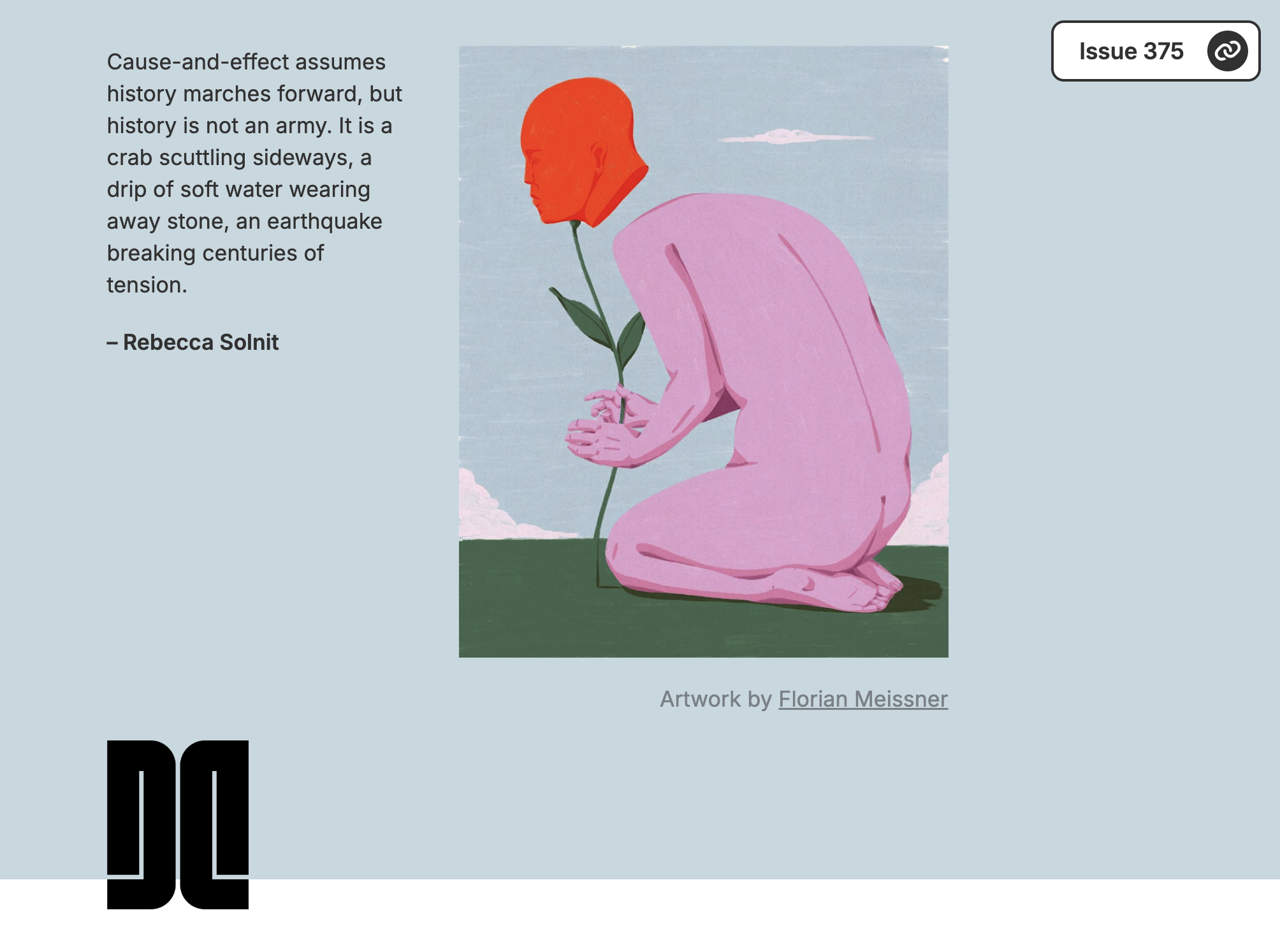 A screen capture of an issue of Dense Discovery.