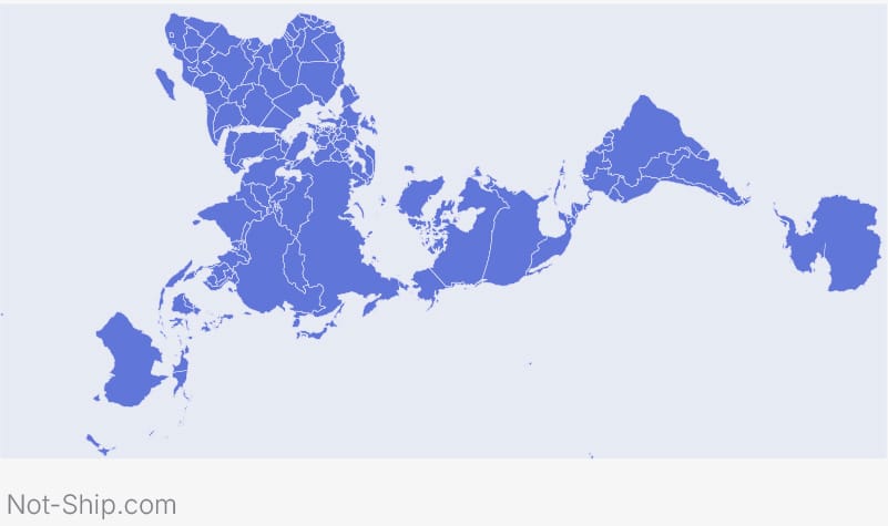 迪马克西恩投影地图