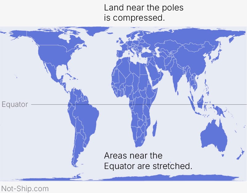 加尔-彼得斯投影地图