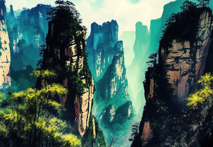 Zhangjiajie Forest, Hunan Province, China