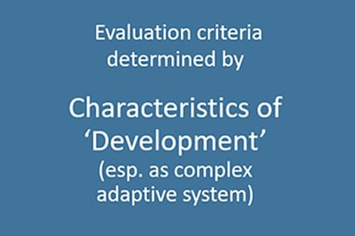 The DAC criteria, Part 5. Non-negotiable criteria