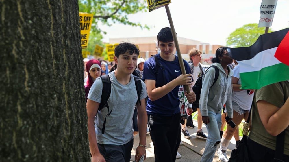 Wagner HS Walkout for Palestine
