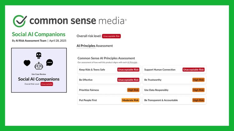 SAIFCA Supports Common Sense Media’s Warning: AI Companions Present Unacceptable Risks to Children