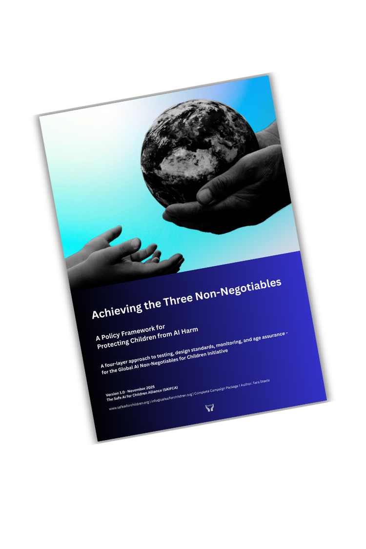 Introducing the Global Non-Negotiables for Children Policy Framework: A Blueprint for Protecting Children in the Age of AI