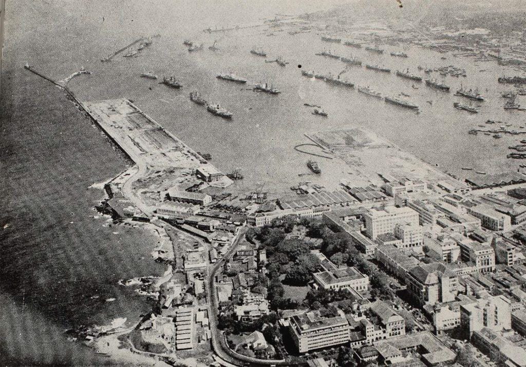Colombo Harbour during British colonial rule, when the city served as a major global port