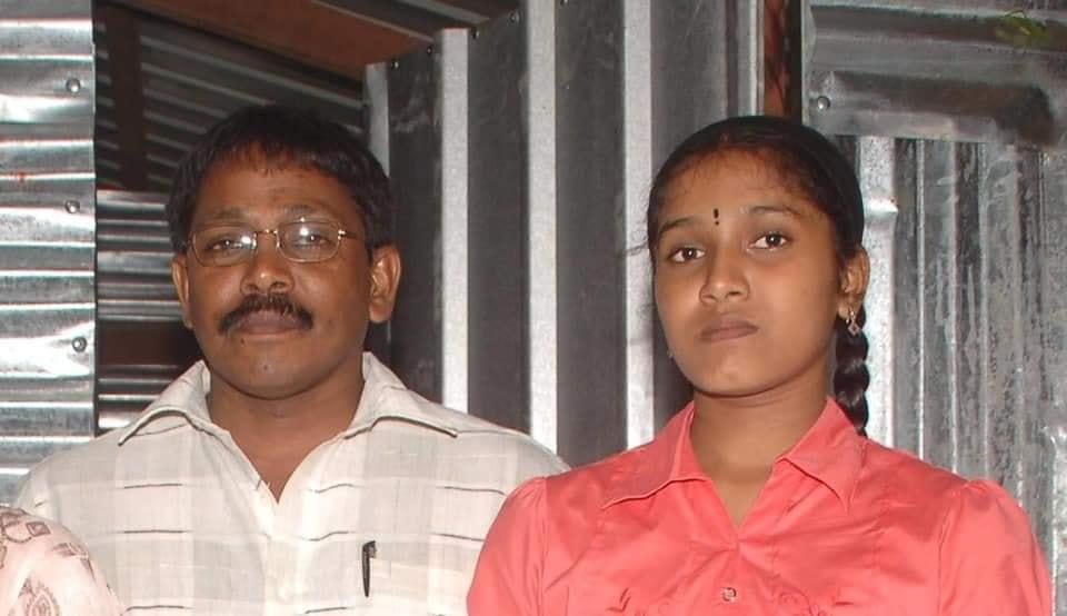 Javan, the head of the Voice of Tigers (VOT), with his daughter.