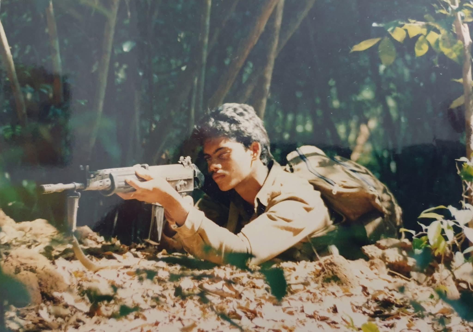 An LTTE fighter during the Sri Lankan civil war.