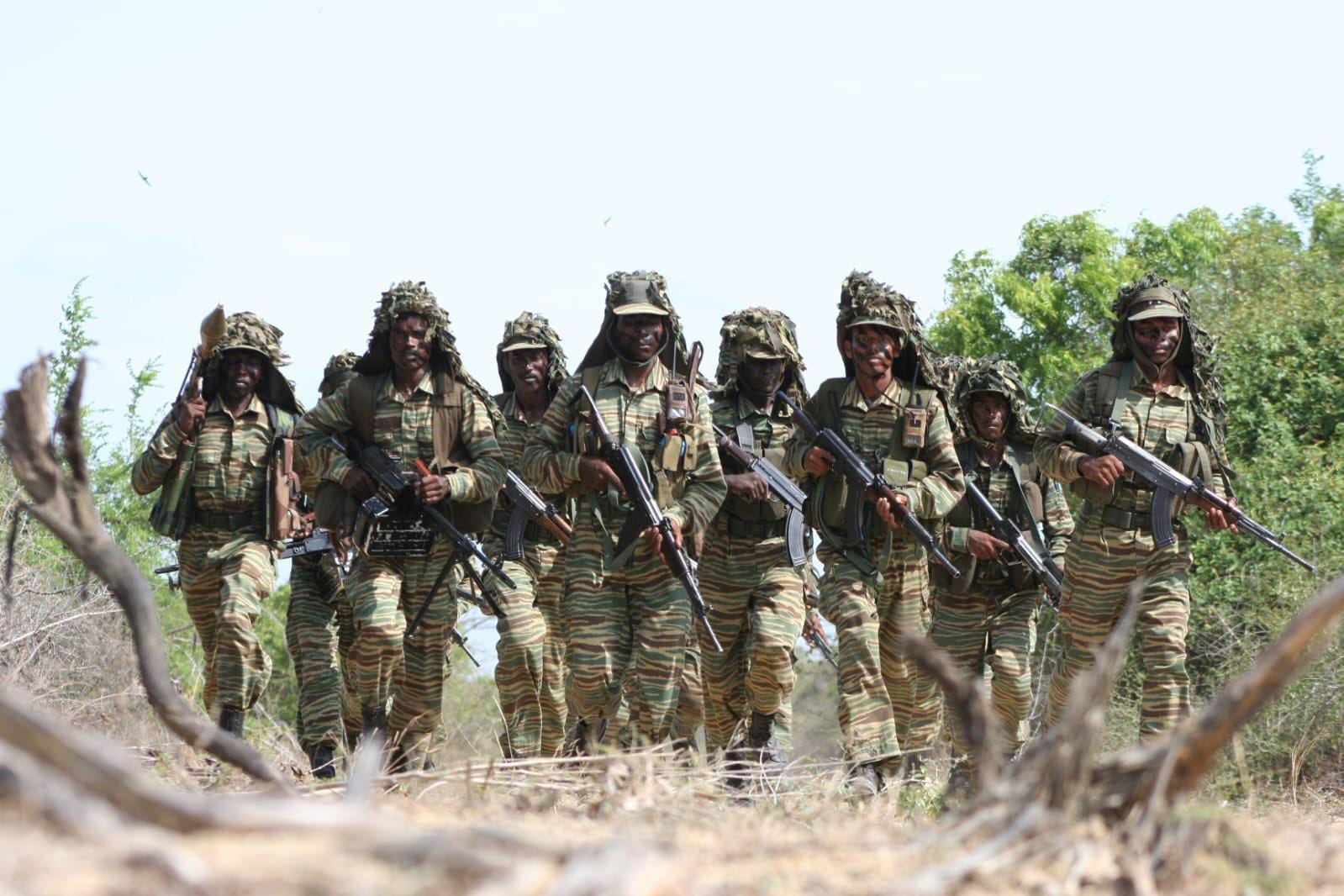 LTTE fighters in the late 1990s, during the height of the Sri Lankan civil war.