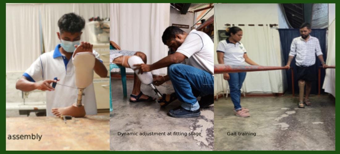 Meththa Foundation UK, led by Dr B Panagamuwa, Birmingham, largely made up of the Sinhala diaspora in the UK has played a major role in the rehabilitation of people (including ex-combatants in the Vanni) who had lost limbs as a result of the war, road accidents and other natural causes. With delivery centres based in Mahawa (also called Maho, North Western Province), Mankulam (Northern Province) and Balapitiya (Southern Province), their services are available across the country. Source: Meththa Foundation Web Page.