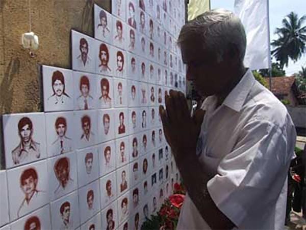 Figure 4: Call for Justice for the youth who were tortured and executed during the JVP uprising of 1987-1989. (Source: Sri Lanka Collective against Torture).