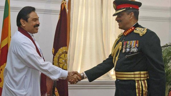 Fonseka Says Mahinda Rajapaksa Deserves Hanging; SLPP Hits Back, Calls Him a Dog