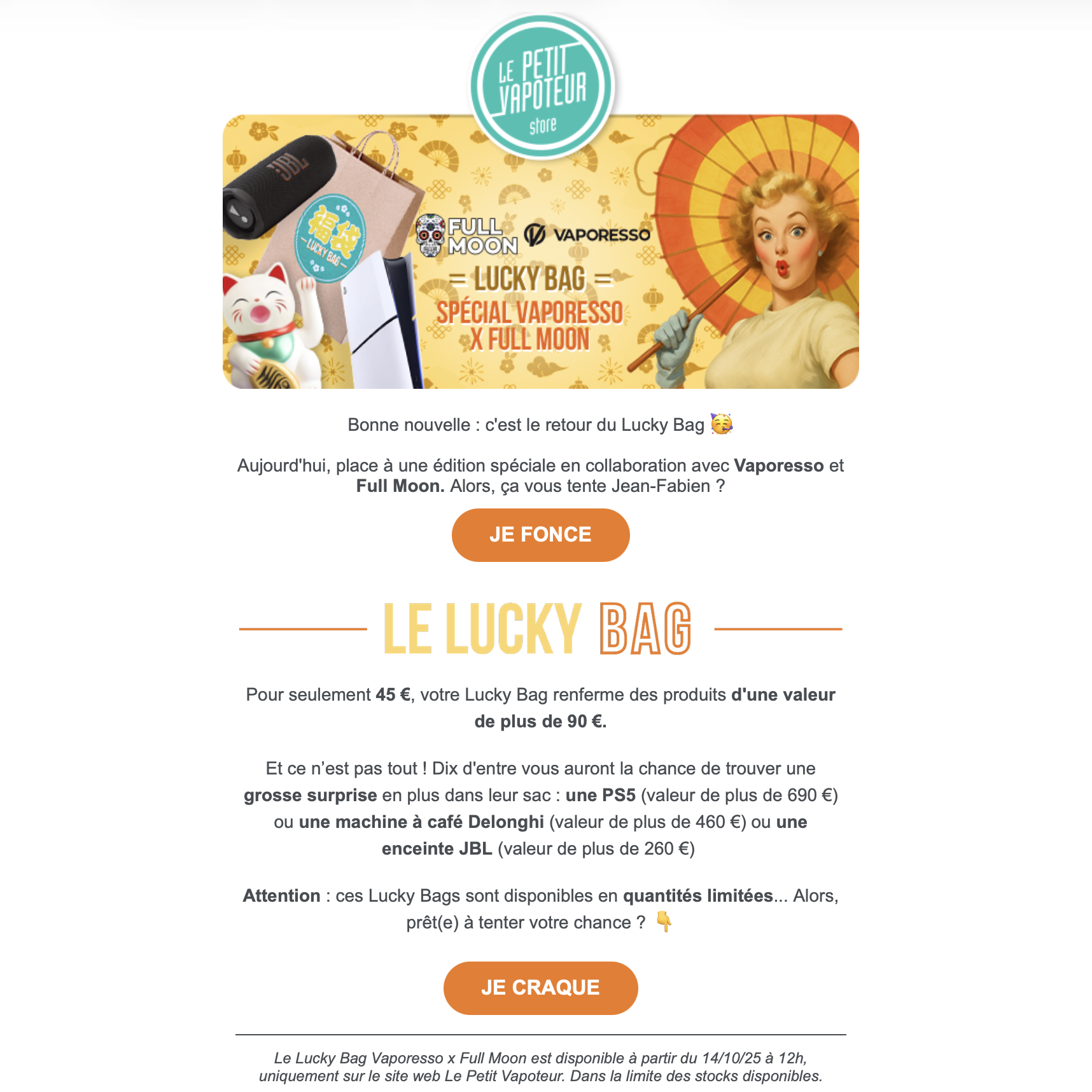 LuckyBag Le Petit Vapoteur - Vaporesso X Fullmoon