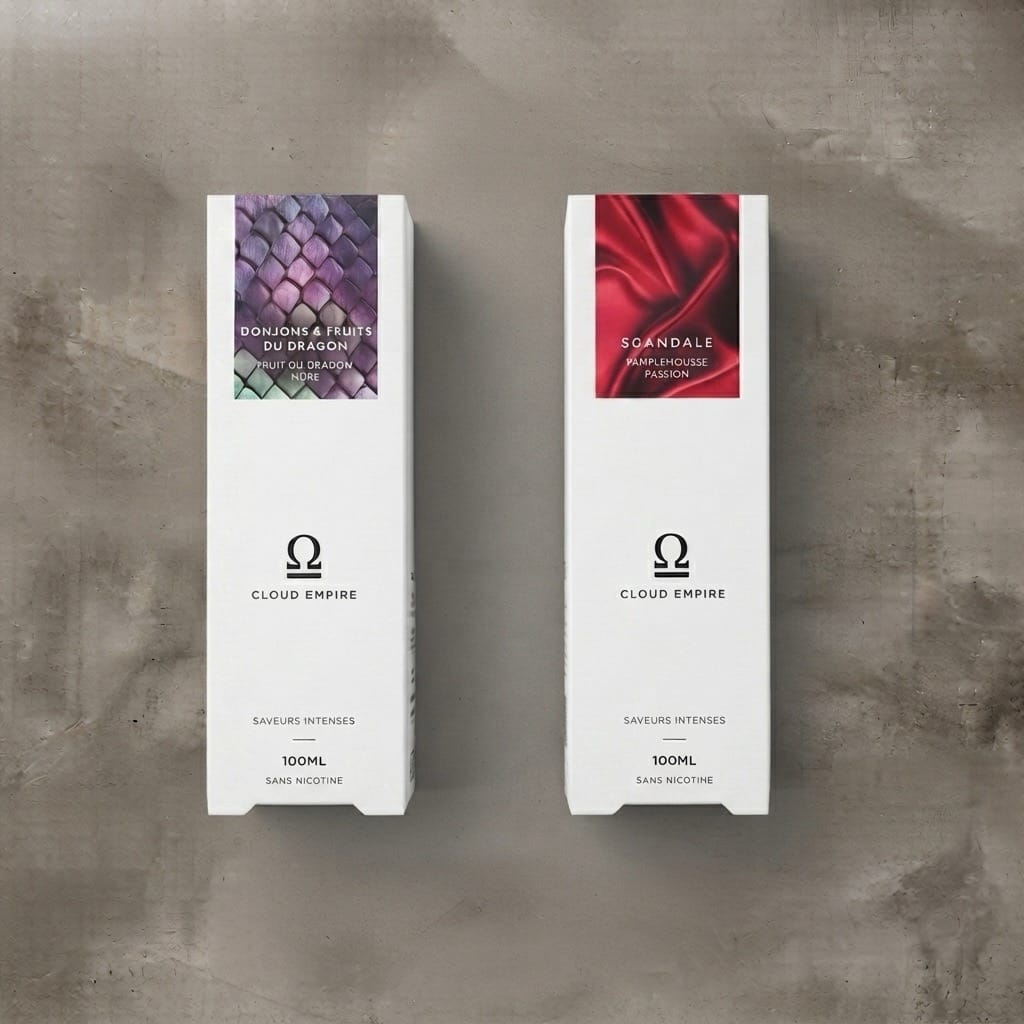 E-liquides Cloud Empire Donjons & Fruits du Dragon et Scandale 100 ml