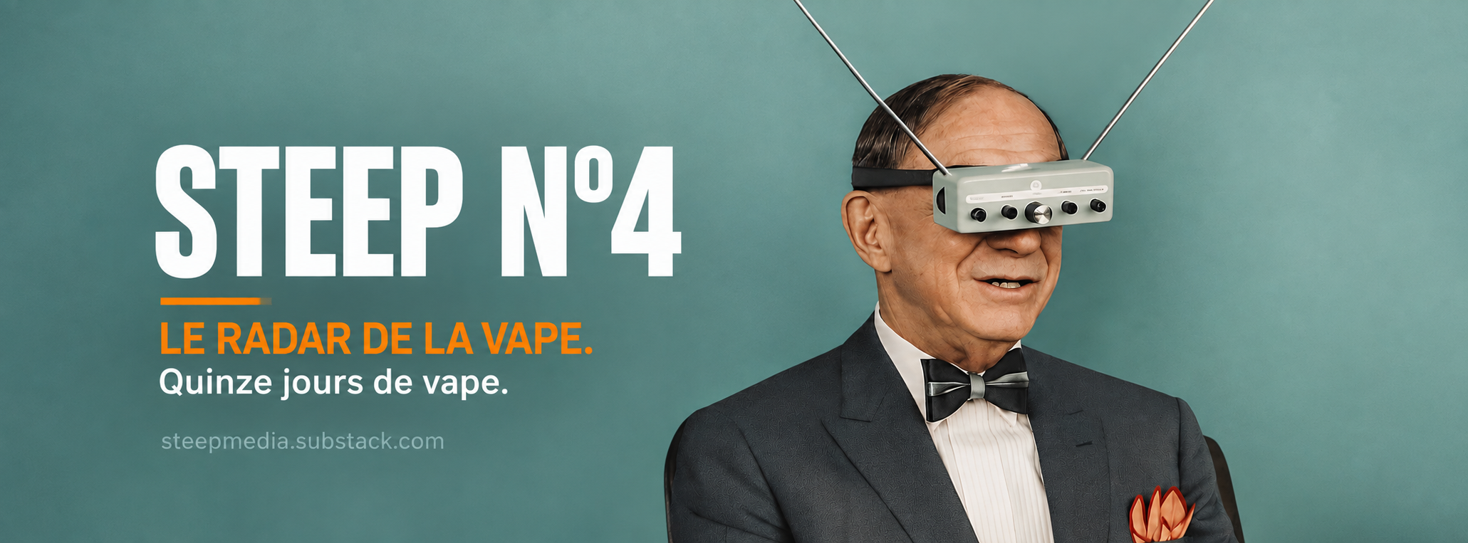 Bannière de STEEP n°4, la newsletter de Dans les Nuages consacrée à la veille et au décryptage de l'actualité de la vape.