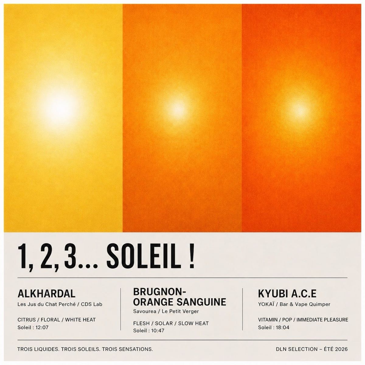 1,2,3… SOLEIL !