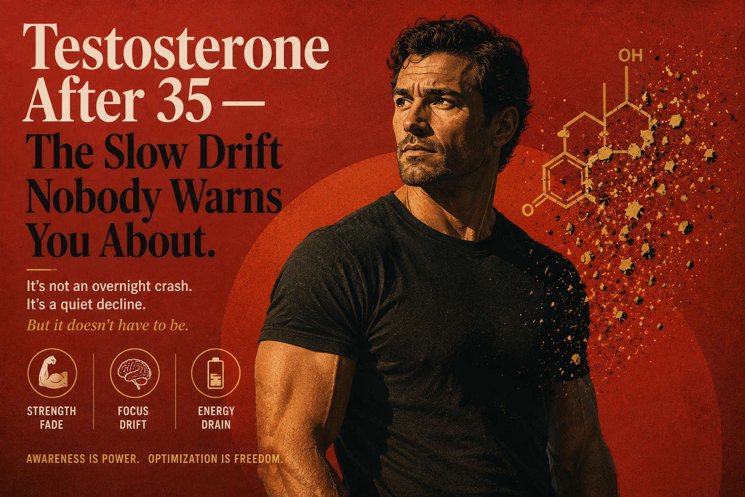 Testosterone After 35 — The Slow Drift Nobody Warns You About