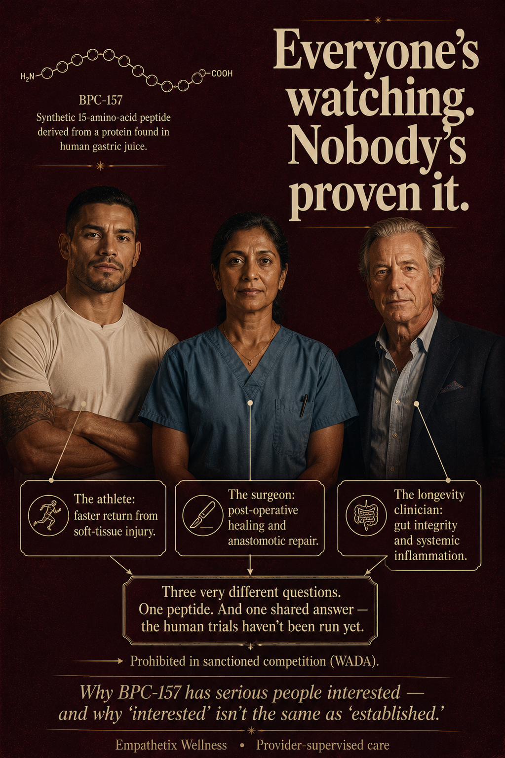 BPC-157 — The Healing Peptide That Has Bodybuilders, Surgeons, and Longevity Doctors Paying Attention