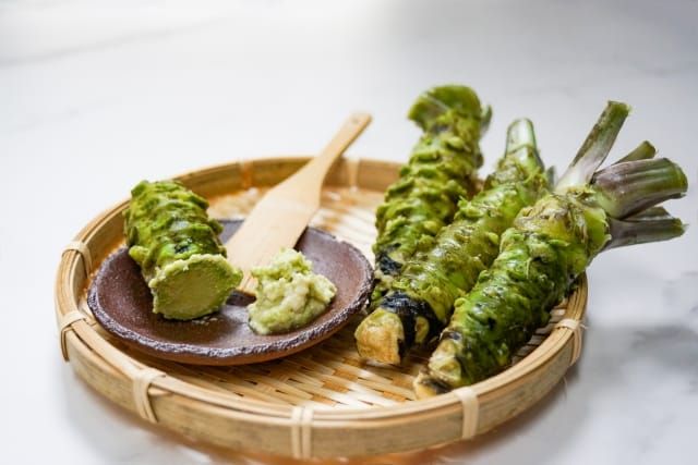 In Japanese, there are instances where the name given to something doesn't match its reality, like wasabi and tube wasabi