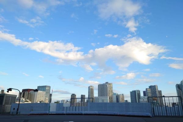 Former Tsukiji Market site in Tokyo