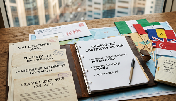 Inheritance Is an Operating Problem: Why “Good Intentions” Fail Across Borders