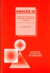Revista Anales. Volumen III