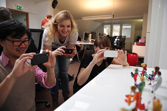 Each staff member gets their own figurine