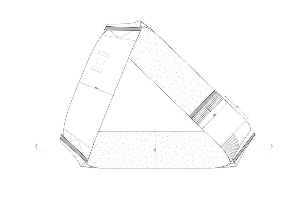 Ariael view of the landscape house