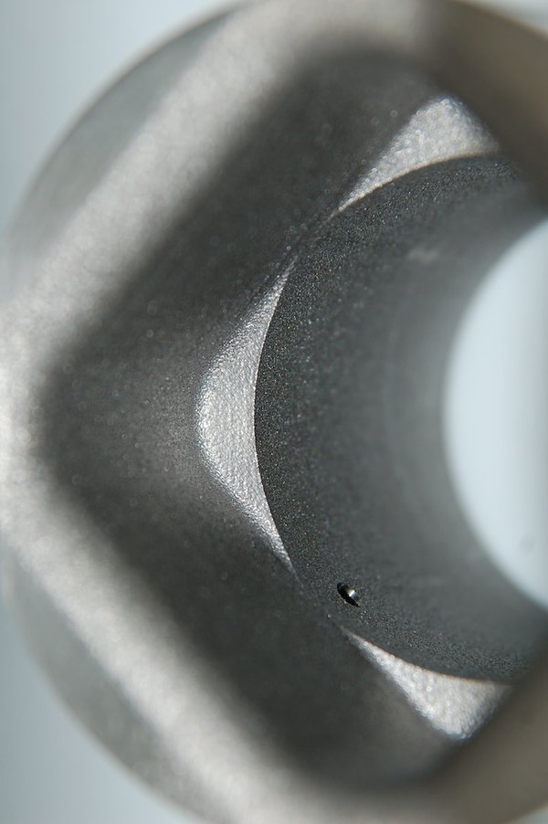 Close-up of petal orifice liner