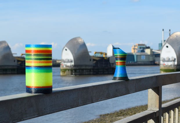 Stripy pots from 3D4C