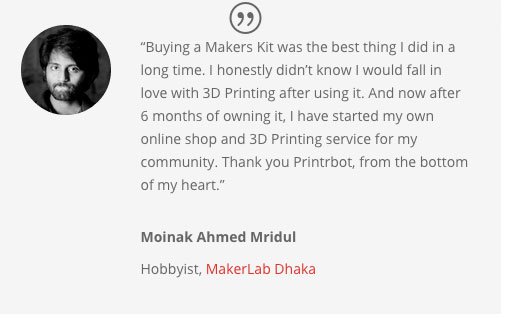 Praise for printrbot