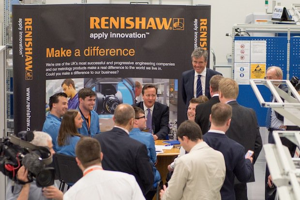 David Cameron at Renishaw