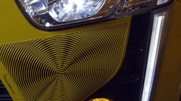 Close up of Daihatsu 3D printed effect skins