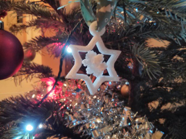 The Decoration sitting pride of place on my tree