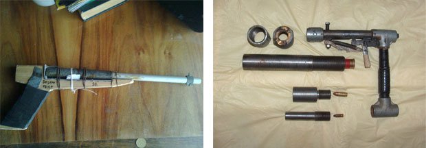 Non 3D Printed improvised weapons