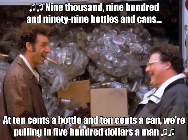 Kramer and Newman fill up the truck after using an Urban Hub
