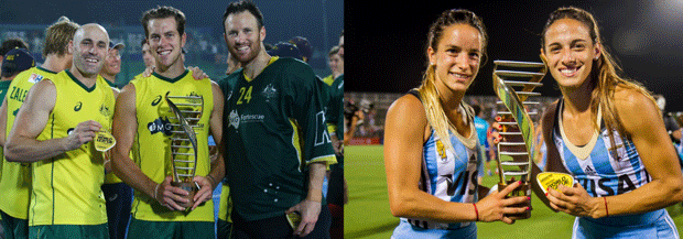 Both the men and women's trophy were designed and printed by 3DPRINTUK