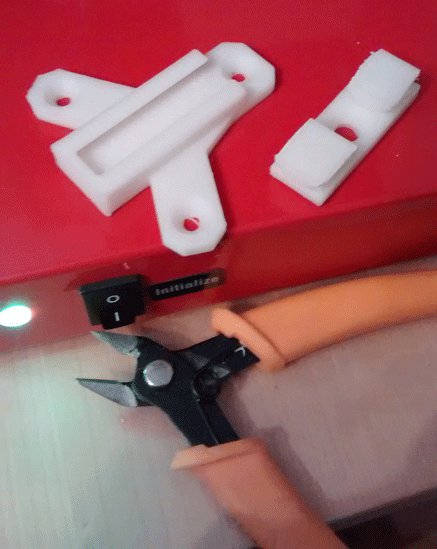 Brackets printed as two interlocking parts
