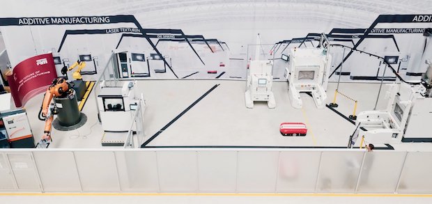 Birds' eye view of the NextGenAM pilot AM plant.