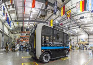 3D printed parts made from moulds inside Local Motors' facility