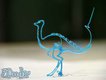 An ostrich not a velociraptor as we first thought!