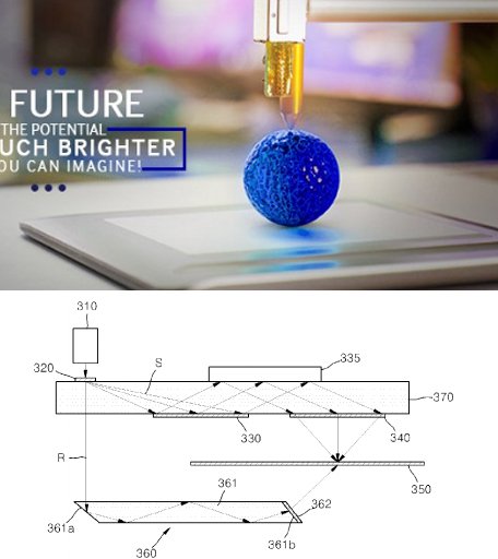 Samsung Tweet picture and patent
