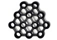 The Screw You Vase nest of screw caps
