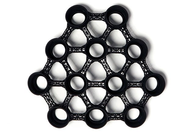 The Screw You Vase nest of screw caps