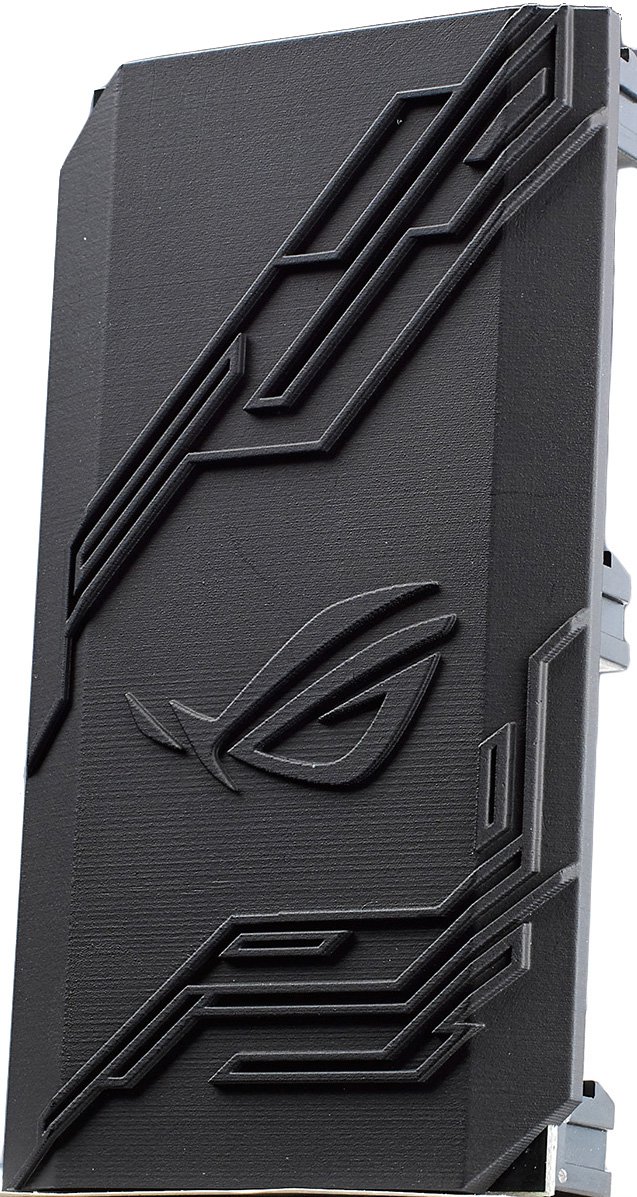 A SLI Bridge Cover that has been 3D printed